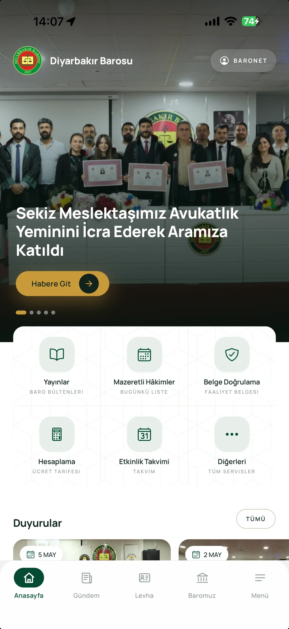 Diyarbakır Barosu cebinizde