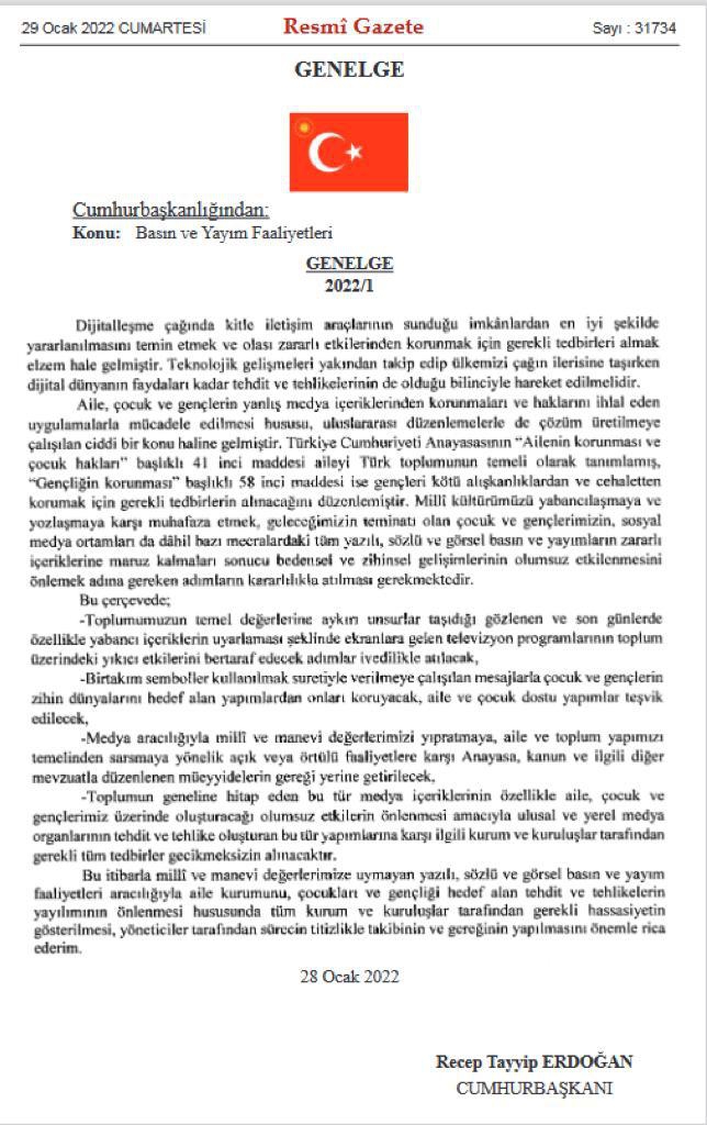 Baromuz, “Basın ve Yayım Faaliyetleri” konulu 2022/1 nolu Cumhurbaşkanlığı Genelgesinin yürütmesinin durdurulması ve iptali için dava açmıştır.