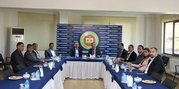 Diyarbakır Ticaret Borsası Başkanı ve Yönetim Kurulu üyelerinin Baromuzu ziyareti