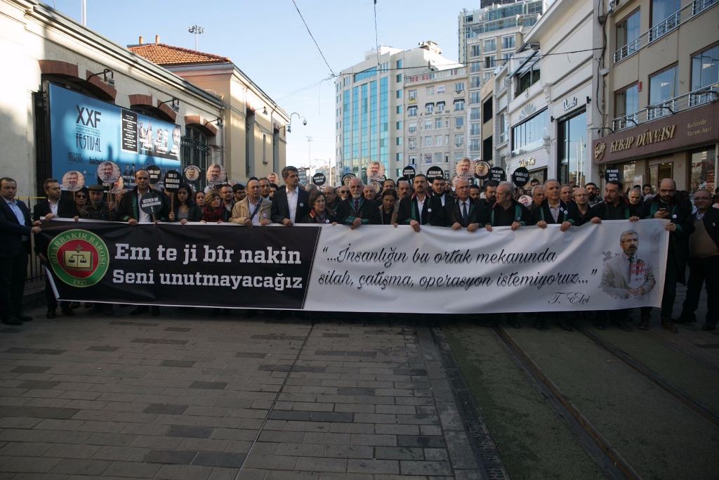 Tahir ELÇİ Anma Yürüyüşü İstanbul'da yapıldı...