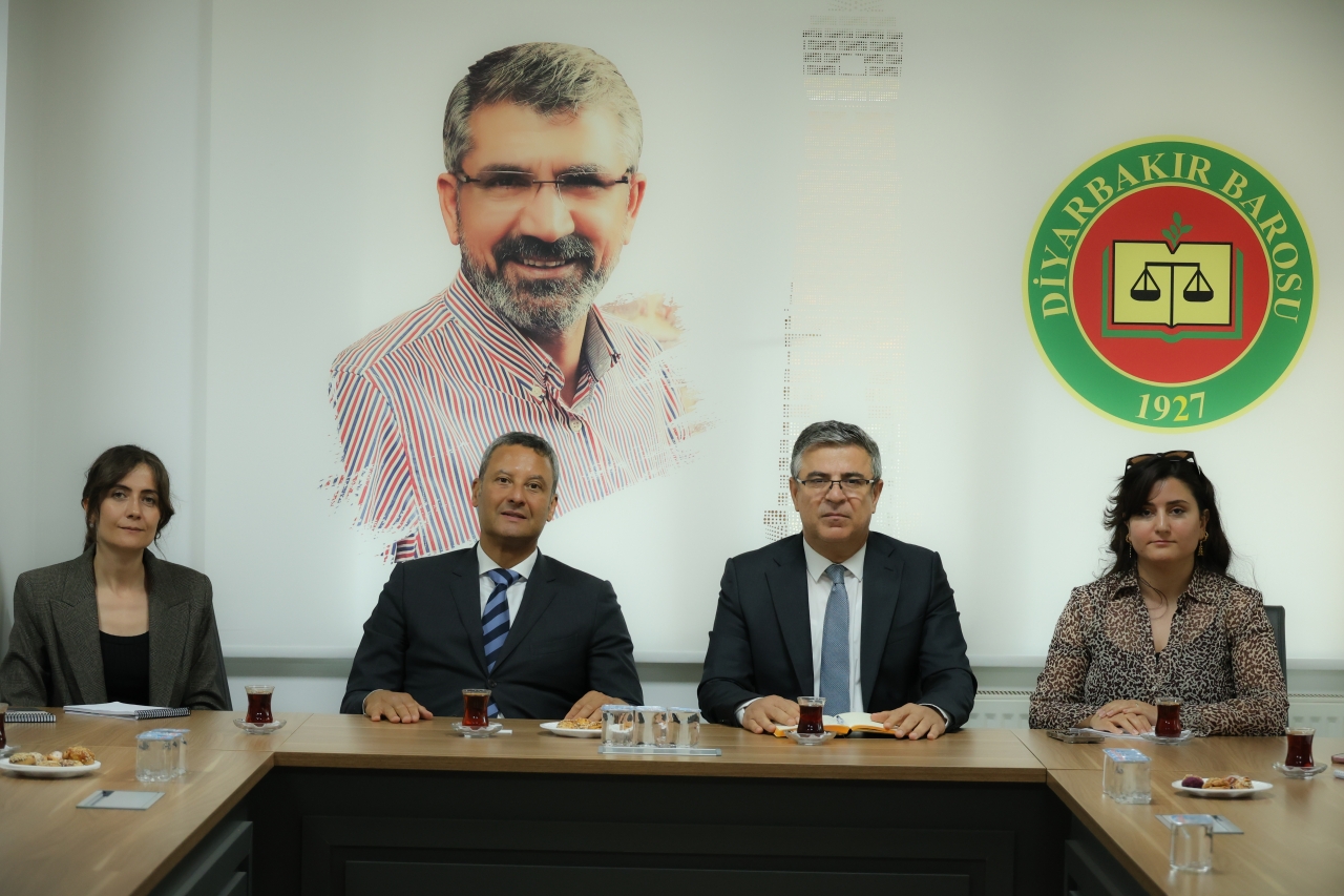 Avrupa Konseyi Türkiye Ofis Başkanı William Massolin Baromuzu Ziyaret Etti